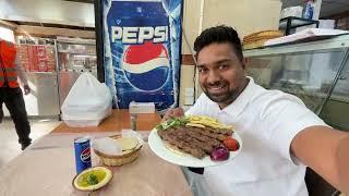 කෙබාබ් කනවනම් මෙන්න පට්ට තැනක්| garlic sauce,hummus,arabic roti,pickles| sinhala vlog #viralvideo