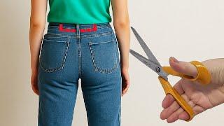 Sewing Trick: How to Enlarge Jeans Waist in 2 Minutes! + Bonus Hack