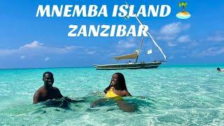 THE MOST BEAUTIFUL CLEAR WATER IN ZANZIBAR TANZANIA || MNEMBA ISLAND