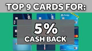 ⭐ 9 BEST Credit Cards for 5% Cash Back with NO Annual Fee (2024)  | BEST 5% Cash Back Credit Cards