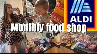 Aldi Monthly Food Shop Haul | Teen Mum | Becky Louise