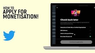 How to Apply for Monetization on Twitter [EASY]