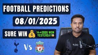 Football Predictions Today 08/01/2025 | Soccer Predictions | Football Betting Tips - EFL CUP Picks