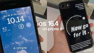 ios 16.4 on iphone 8walkthrough, setup, review 🫧