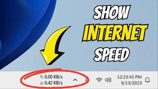 Show INTERNET SPEED on Taskbar Windows 11/10 (EASY)