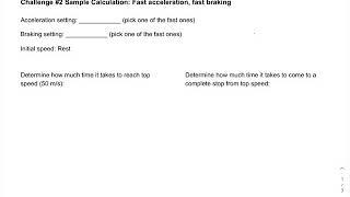 LO 2-2 Acceleration Explore Lab Challenge #2 Sample calculation