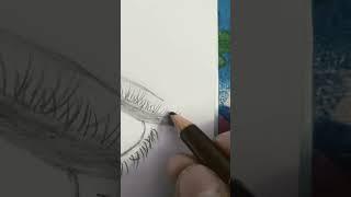 realistic eye  drawing #hammad official art  2.0 #shorts #arts