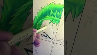 Roronoa Zoro anime style part 1 | drawing one piece character