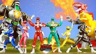 Epic Mighty Morphin Power Rangers Animation! & Dino Zord Toy Review!