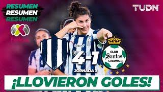 HIGHLIGHTS | Monterrey 4-1 Santos | Liga Mx Femenil AP2024-J3 | TUDN