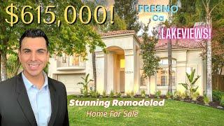 Home for Sale in Fresno CA, Stunning Remodeled  with Lakeview's ! | 3 Bedroom | 2.5 Bathroom