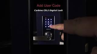 How to Set a User Code on the Carbine CEL2 Digital Lock