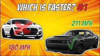 Which Is Faster? #1 | Guess The Right Car | Car Quiz