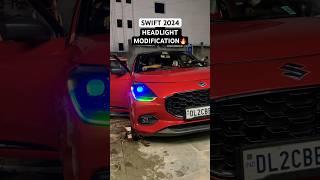 NEW SWIFT MODIFIED2024 Swift Headlight Modification - RGB DRL installation #shortsviral #cars