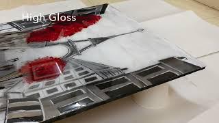 Haksons Ultra Clear Grade 1 Epoxy Resin and Hardener Pour on acrylic painting on canvas