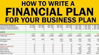 How to Write a Financial Plan for Your Business Plan in 2024