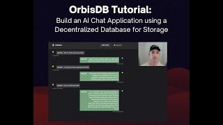 OrbisDB Tutorial: Build an AI Chat Application using a Decentralized Database for Storage