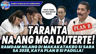 TARANTA NA ANG MGA DUTERTE! RAMDAM NILANG DI MAKAKATAKBO SI SARA SA 2028, KAYA PLAN B SI PADILLA!