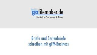 Briefe und Serienbriefe schreiben mit gFM-Business