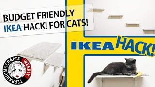 DIY Cat Wall Shelves On A Budget -  Ikea Hacks - Cat Wall Perch Ideas