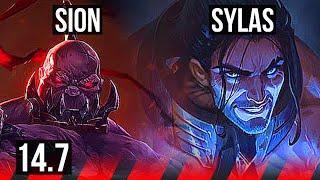 SION vs SYLAS (TOP) | 4/1/8, 400+ games | KR Master | 14.7