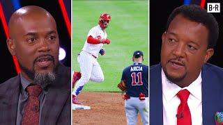 MLB on TBS Crew Reacts to Bryce Harper's Staredown | 2023 MLB Postseason