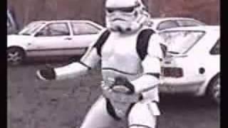 Try not to laugh or grin ~ Dancing Storm trooper