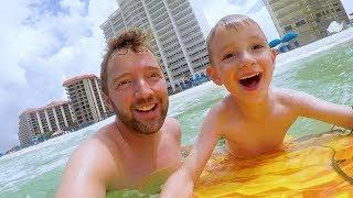 Father Son BOOGIE BOARDING!