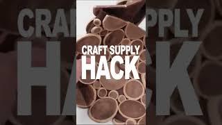 Craft Supply Hack Garage Sale Find Wood Rounds #shorts