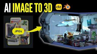 Turn 2D Image into 3D Model with AI | From Dzine AI to Blender Tutorial