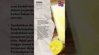 Resep Es Jeruk Susu Segar