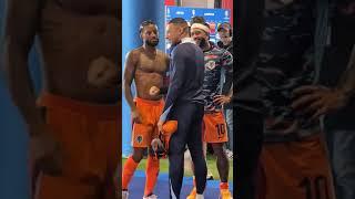 Kylian Mbappe catching up with Wijnaldum, Depay and Xavi Simons after Netherlands vs France 