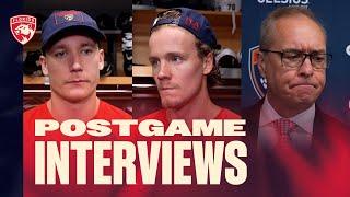 "How we're supposed to look, we're not there." | Gus, Boqvist & Coach Postgame Reaction | 11.21.24