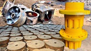 Mass Production process of Truck Wheel Hub In Factory || How to make Truck Wheel Hub In Factory