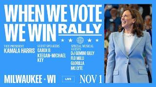 VP Kamala Harris in Milwaukee, WI | When We Vote We Win Rally | Harris-Walz 2024