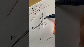 How to sign the letter M?️