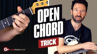 Open Chord HACK on Guitar For Beginners | Guitar Tricks