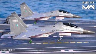 USS Nemesis with 2x J-16 Best Strike Fighter Gameplay - Modern Warships