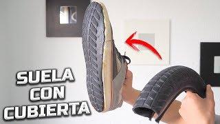 USO UNA CUBIERTA DE BICI COMO SUELA DE ZAPATILLA - Life Hack