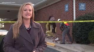 Car crashes into the Kingdom Hall of Jehovah's Witnesses in Greensboro