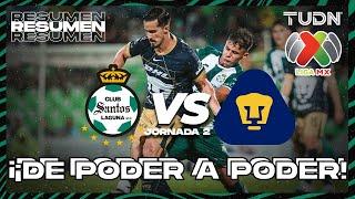 Resumen y goles | Santos vs Pumas | Liga Mx -AP2024 - J2 | TUDN