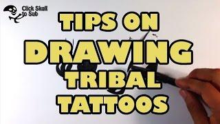 Tips of Drawing a Tribal Tattoo Design - Skull Drawings