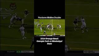 Flexbone Midline Double - 2014 Georgia Tech vs Mississippi State #flexbone #football #trending