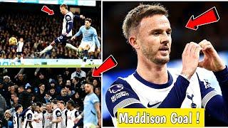 "Tottenham Fans React to James Maddison's Brace in 4-0 Win vs Man City"