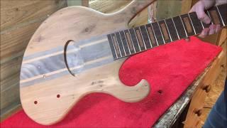 Manton Customs Set Neck Bass glue up using hot Hide Glue