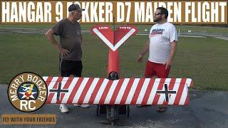 Hangar 9 Fokker D. VII 1/4 Scale Maiden Flight and first impressions. HAN2890