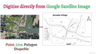 Digitize directly from Google Earth to Make Shapefile of Different Features Using QGIS