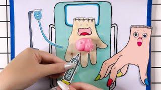 [paper diy]  POP THE PIMPLES asmr surgery 로블록스 | ASMR DIY Paper