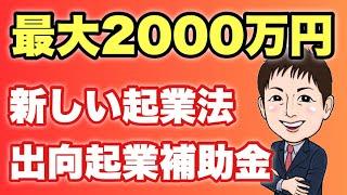 【最大2000万円6月締切】新起業法「出向起業」補助金