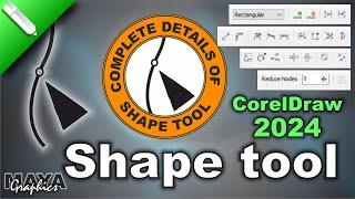 Master CorelDRAW Shape Tool in Minutes | Coredraw 2024 Shape Tool Tutorial | Maya Graphics